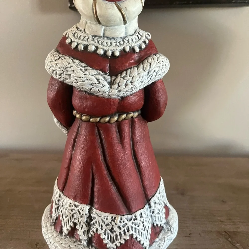 Hand-Painted Ceramic Father Christmas Ukrainian Old World Santa Figure‎ Vintage